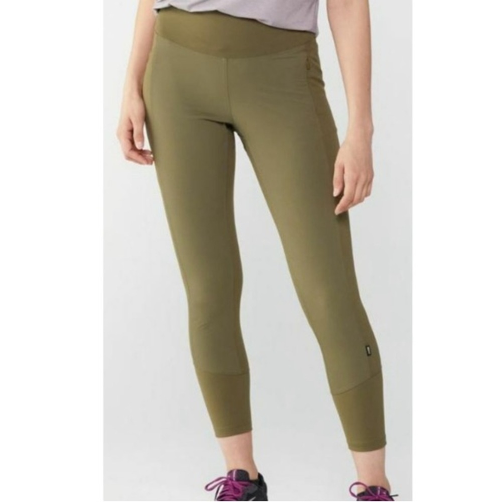 REI Co-Op‎ Womens Small Flash Hybrid Tight Legging Pants Green
